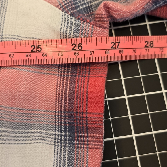 (3) Wrangler Men's Plaid Button Down Shirts - Blue, Red, White - Picture 11 of 14